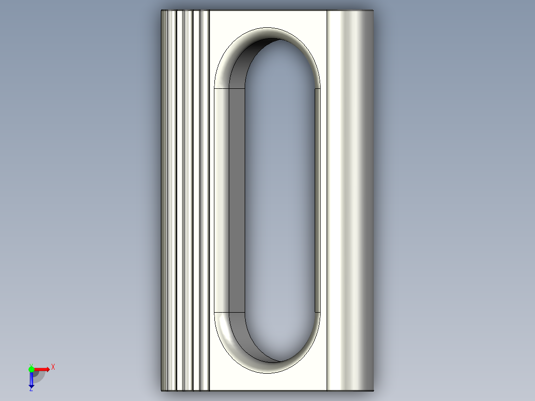 取手(鋁合金)WP-3D多系列多零件图纸模型俯视图