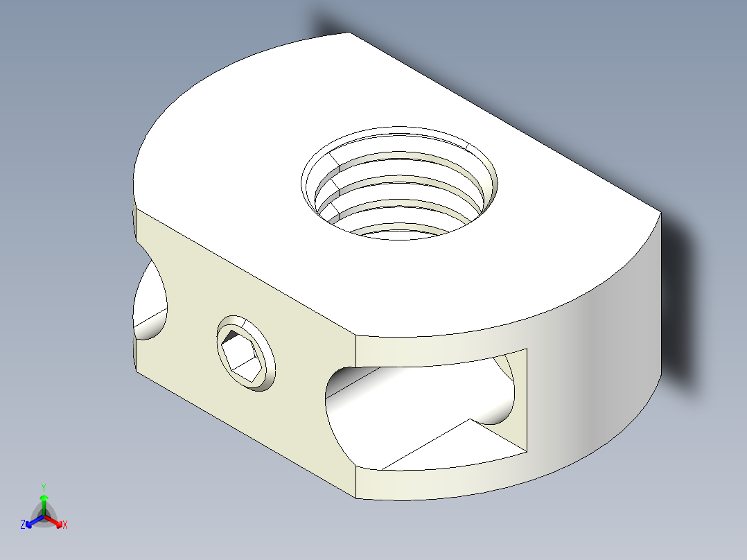 分割定位柱支持座2212-3D多系列多零件图纸模型正等轴测图