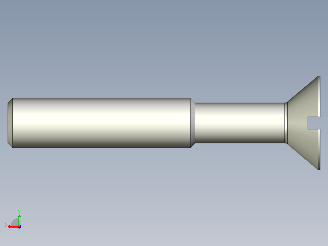 沉头螺钉-Slotted_BOLT-M8-L50_30-15-2x2-40.stp后视图