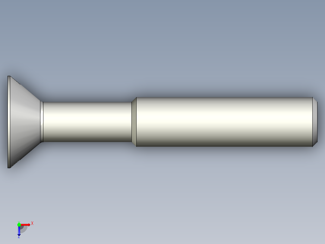 沉头螺钉-Slotted_BOLT-M8-L50_30-15-2x2-40.stp俯视图