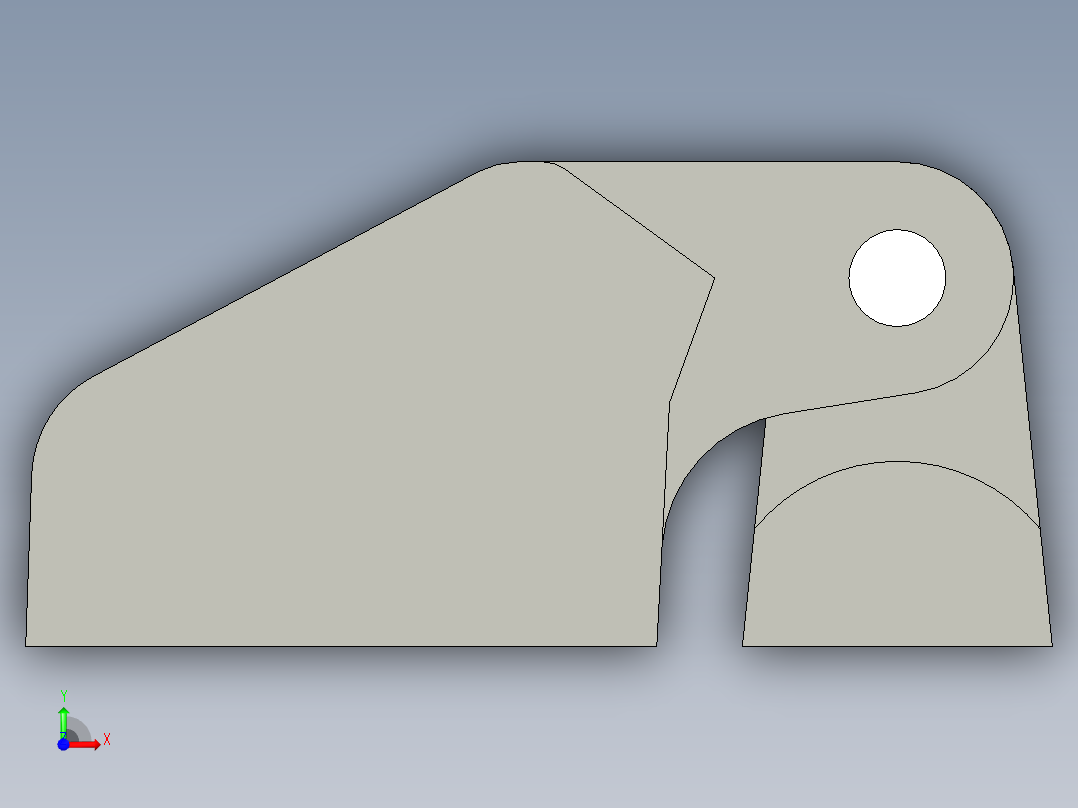 工程塑膠鉸鏈CFD-3D多系列多零件图纸模型前视图