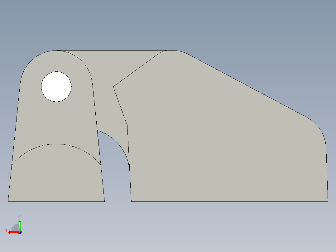 工程塑膠鉸鏈CFD-3D多系列多零件图纸模型后视图