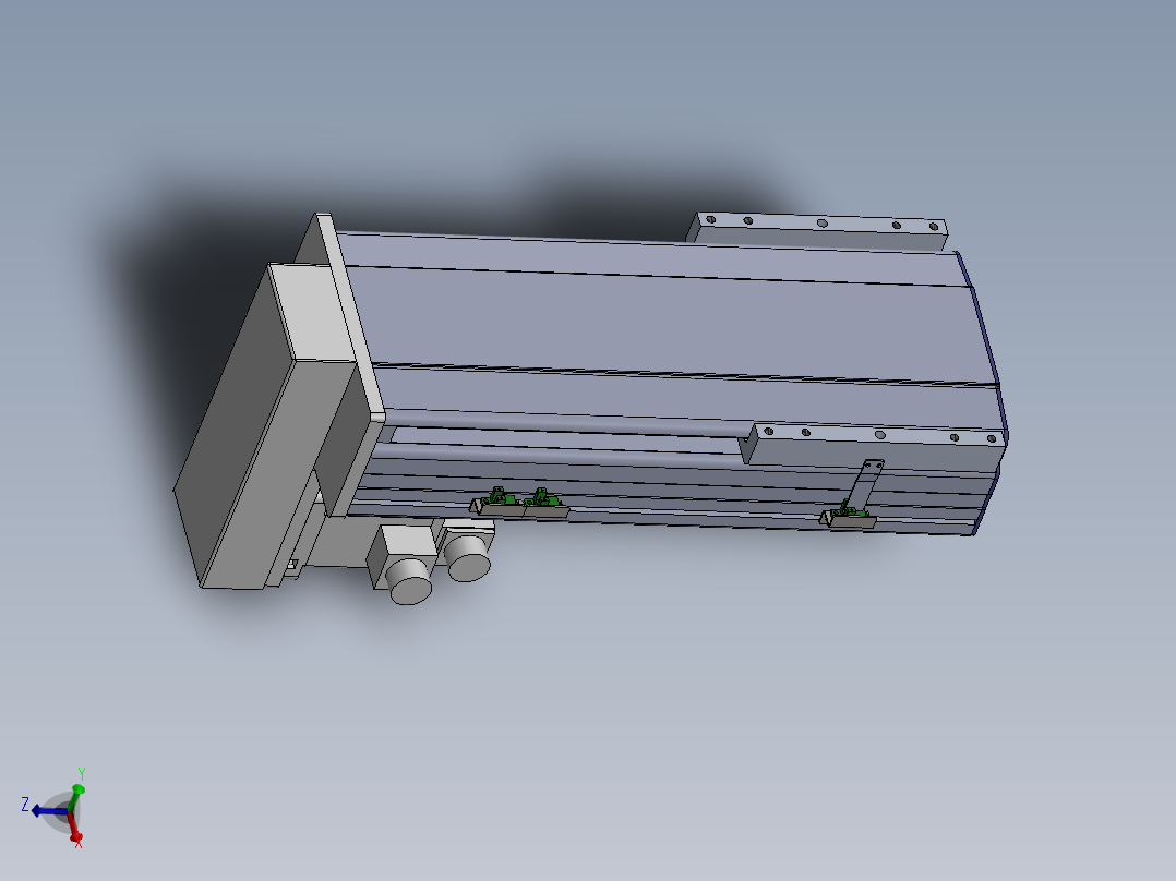 电动滑台模组SDM210下折模型
