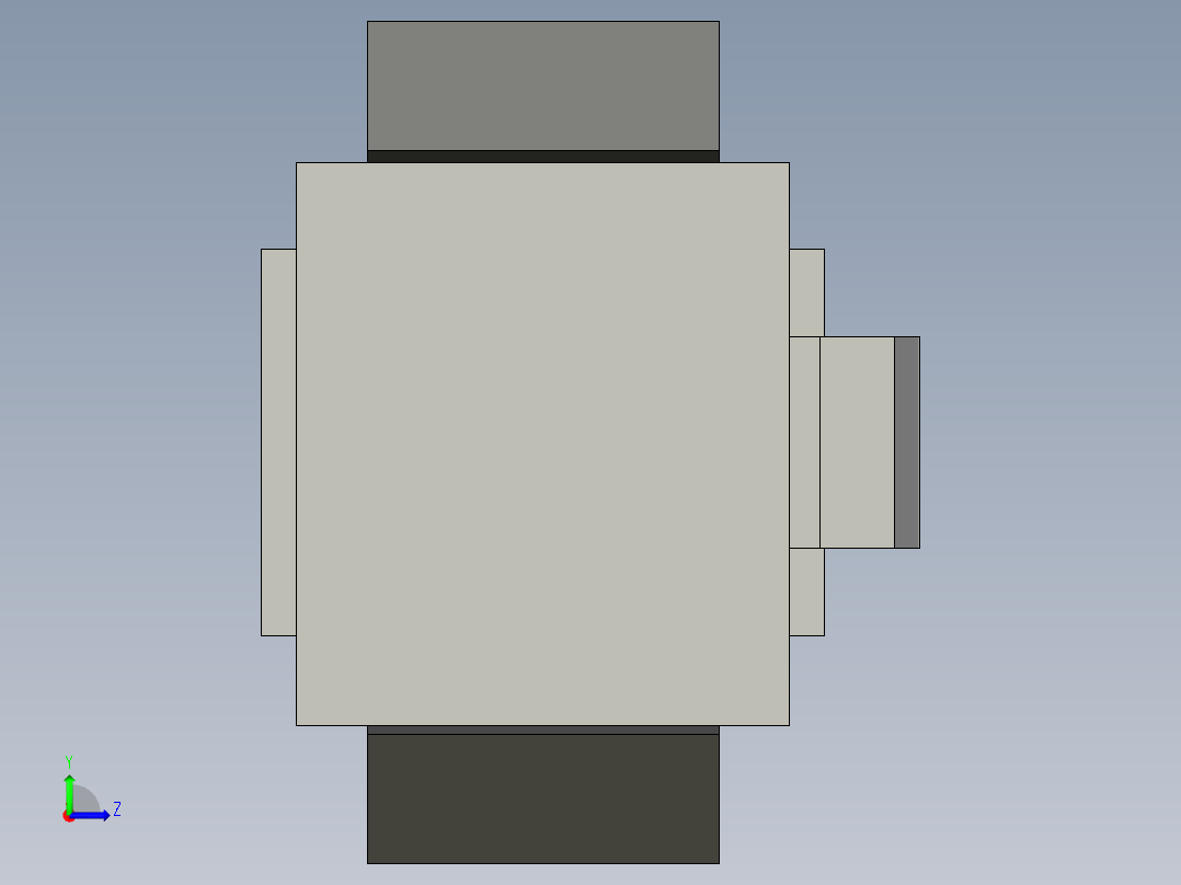 基恩士CA-D2_D5_kc图纸模型左视图