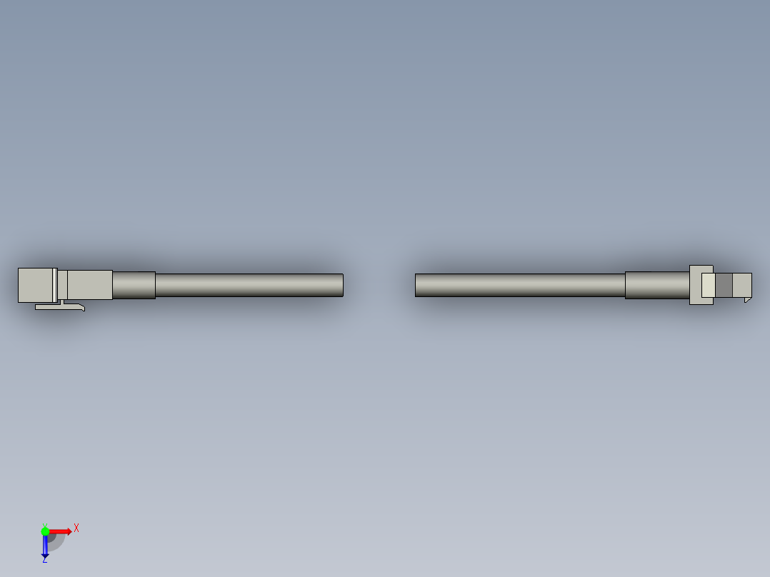 基恩士CA-D2_D5_kc图纸模型俯视图