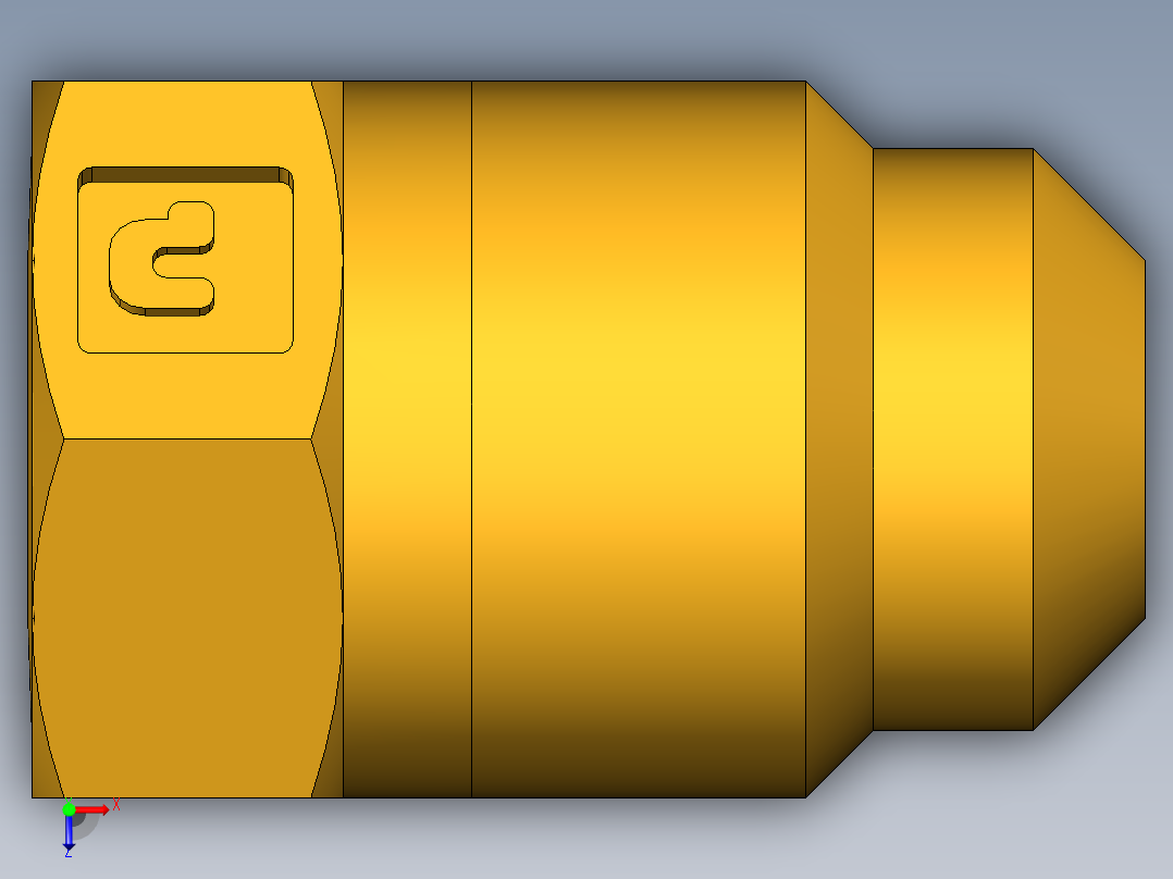 扩口式工业通用硬管接头Flared Seal Plug 639F-5俯视图