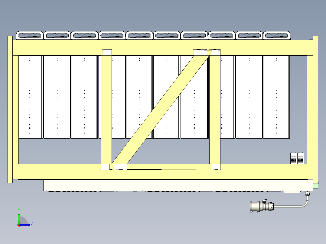 服务器机柜 (14)左视图