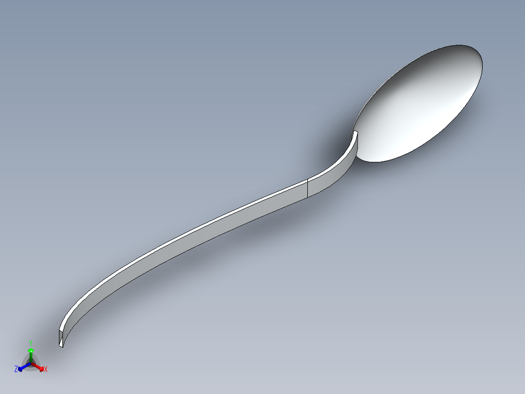 调羹正等轴测图