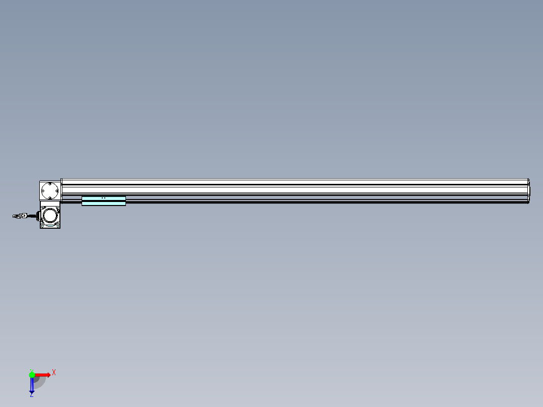 威洛博VBF同步带传动一般环境VBF14-L45-S1200-BLU-ZP40-C3俯视图