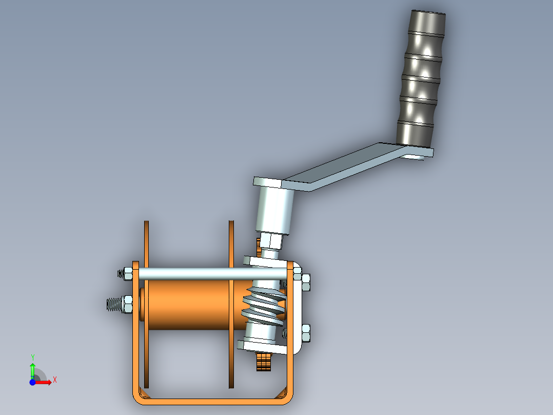 Dutton Lainson WG1500 六角驱动绞盘--stp前视图
