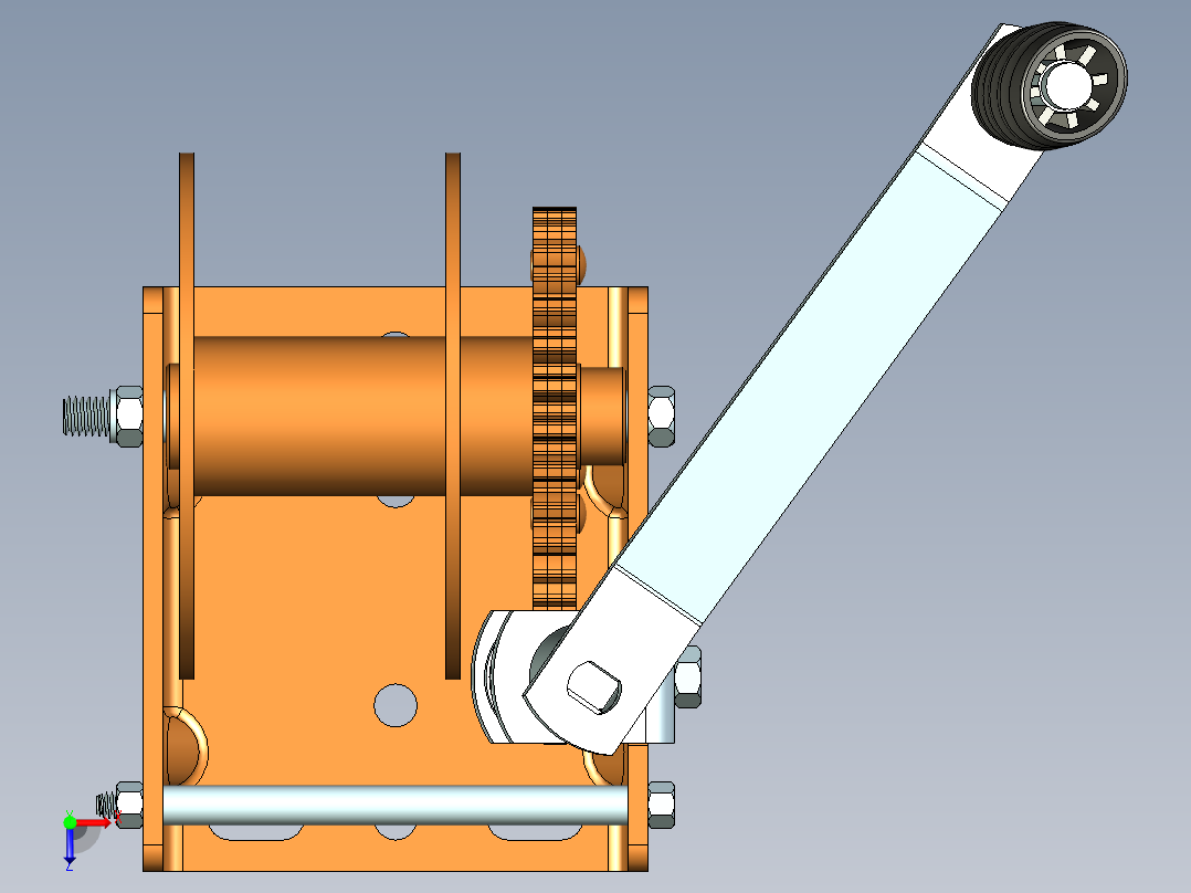 Dutton Lainson WG1500 六角驱动绞盘--stp俯视图