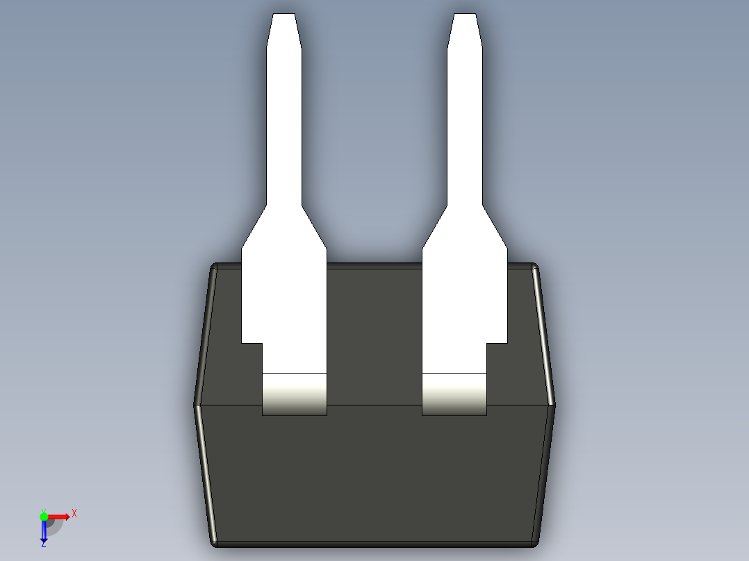 光电元件封装-DIP4-OC-BK俯视图