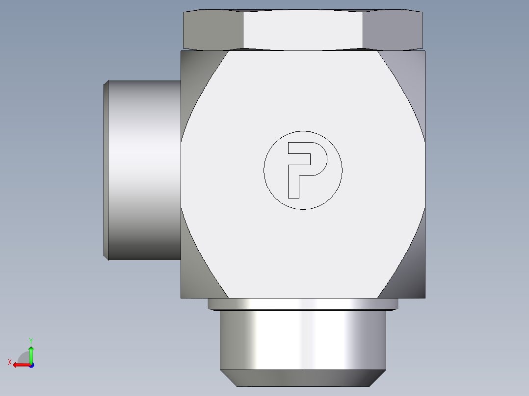 卡套式工业通用硬管接头EO_High_pressure_banjo_elbow_WH38SMOMD71后视图