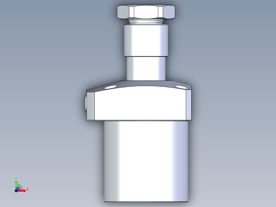 KOSMEKLHA0650-GL-Y45多系列多零件图纸模型前视图