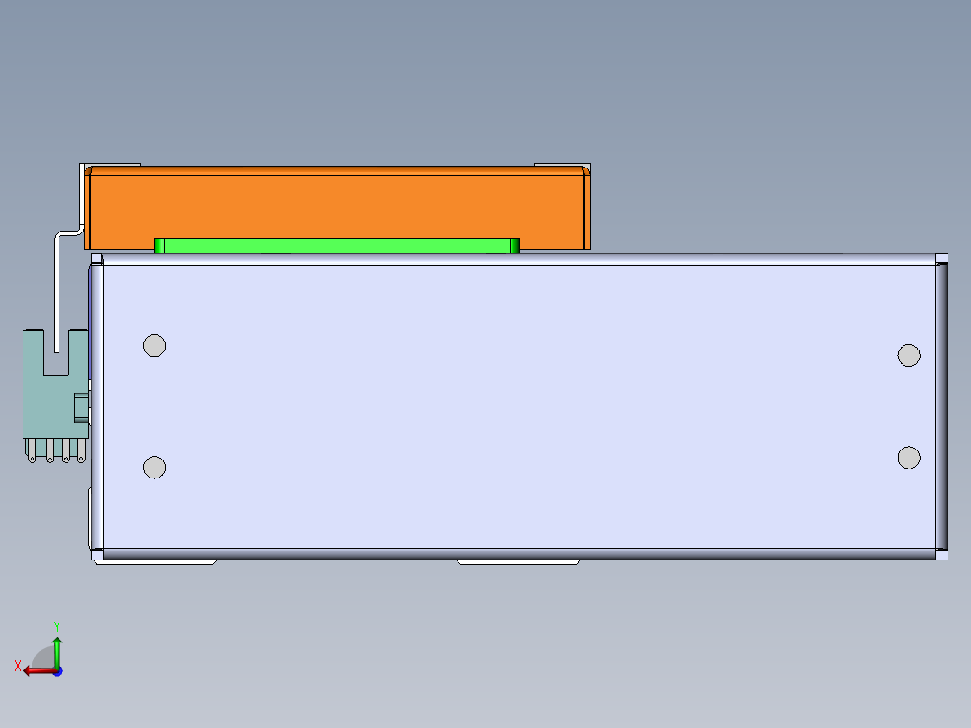 MCH丝杆全封闭MCH12-BL-200W后视图