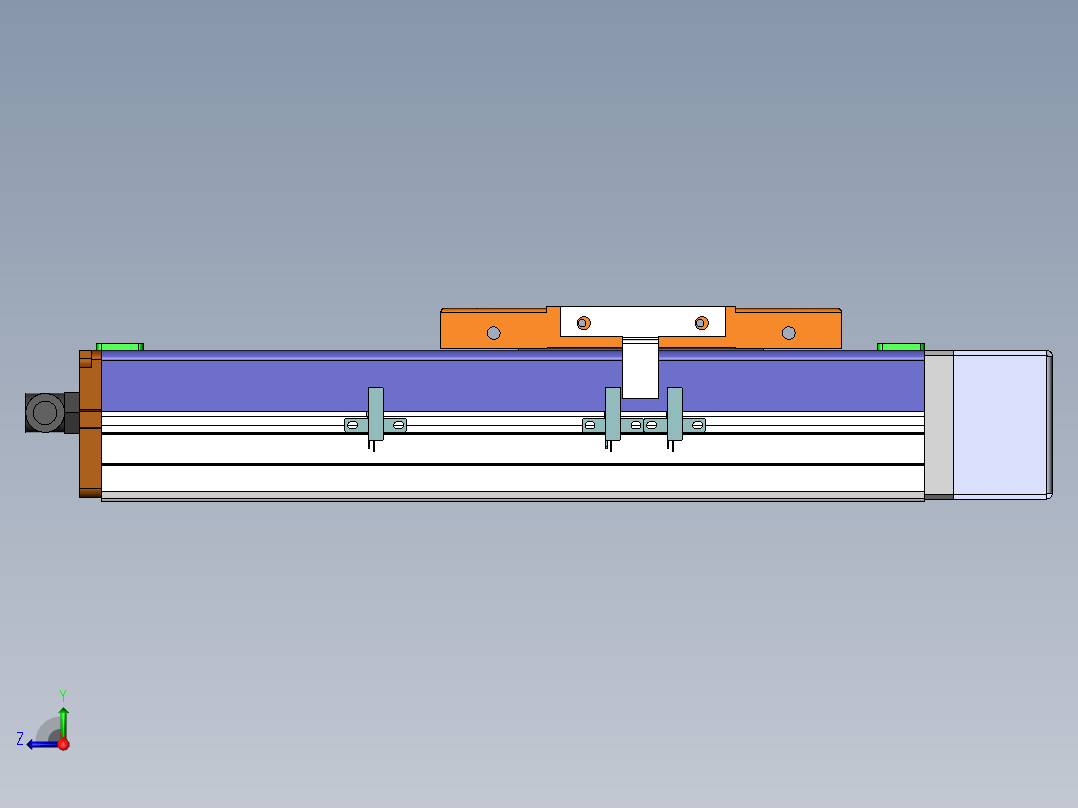 MCH丝杆全封闭MCH12-BL-200W右视图