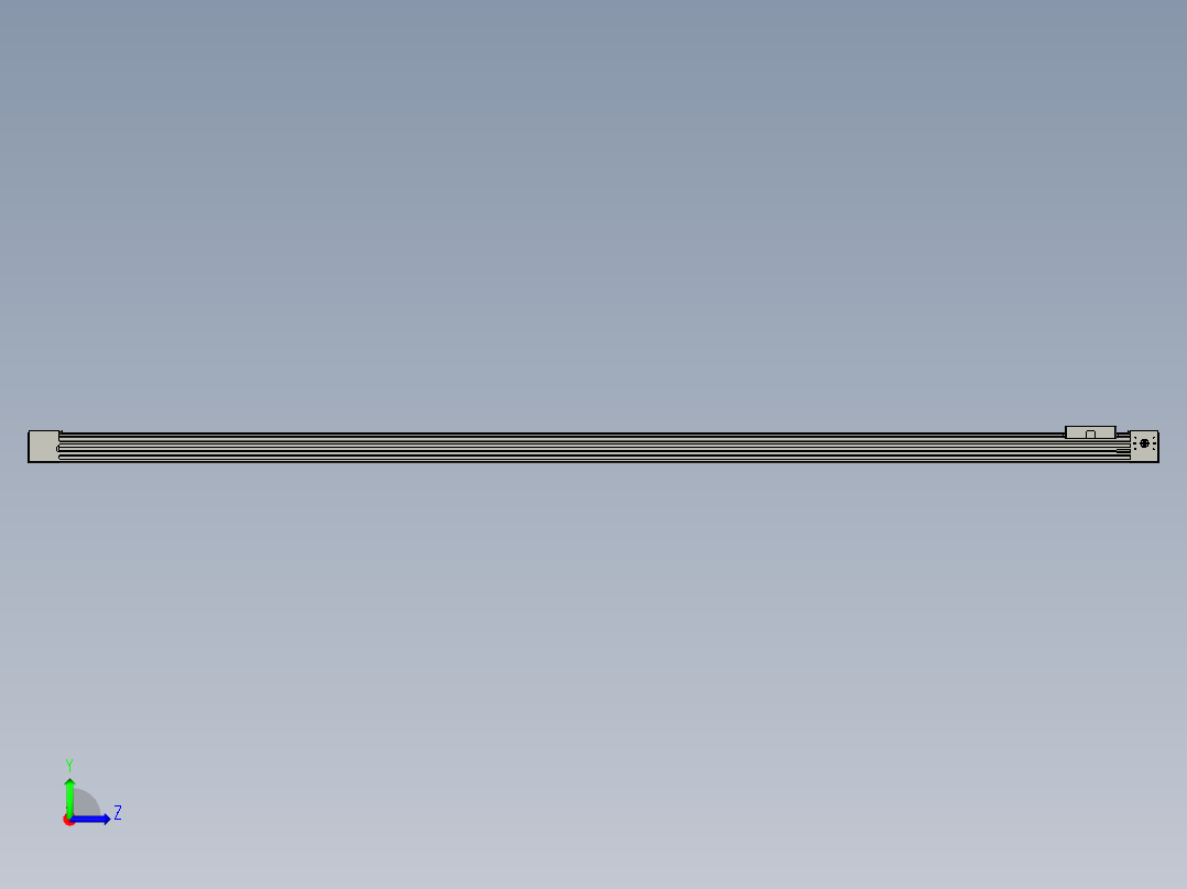 威洛博直线电机模组EB4-L80-S1750-光轴左视图