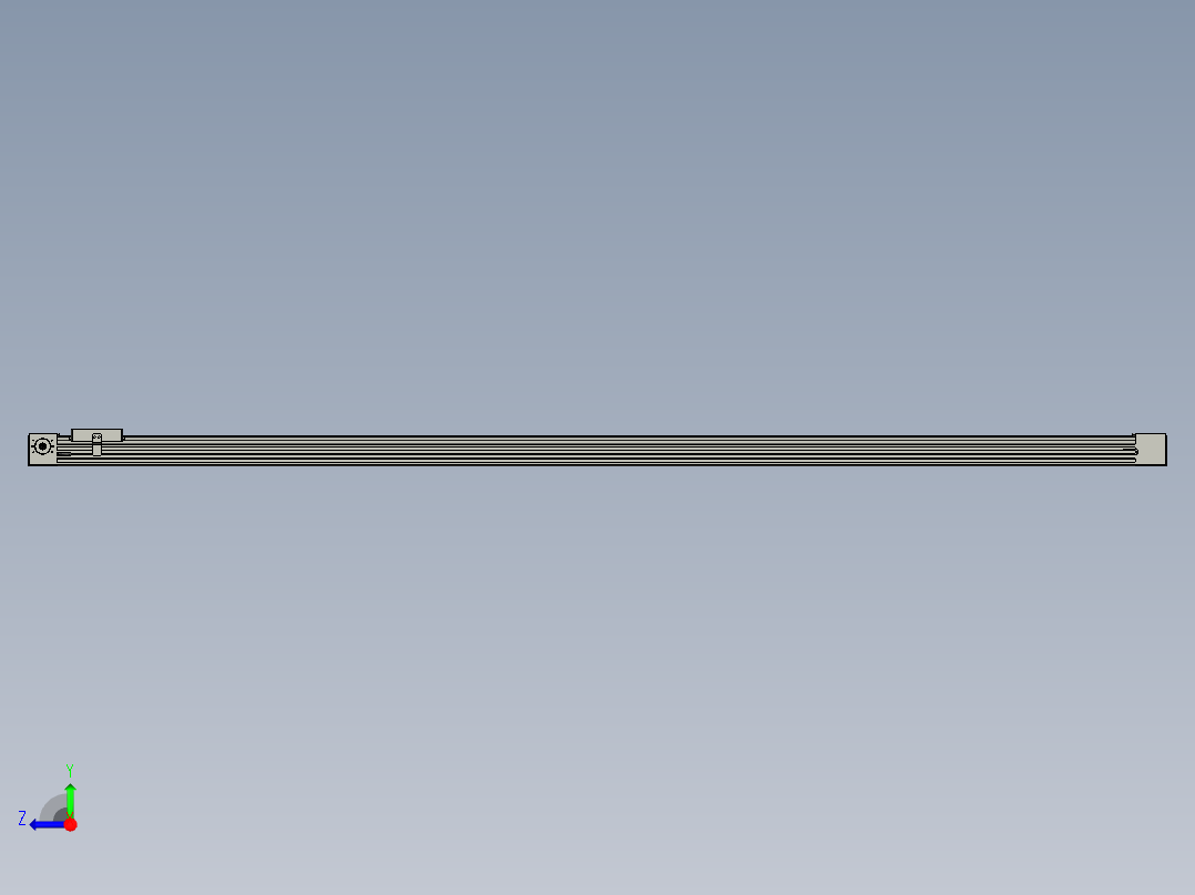 威洛博直线电机模组EB4-L80-S1750-光轴右视图