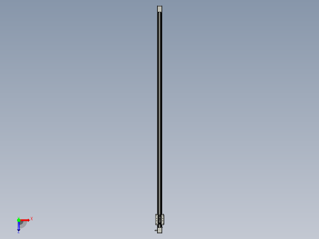 威洛博直线电机模组EB4-L80-S1750-光轴俯视图