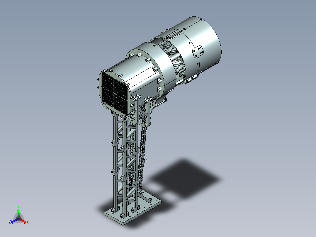 海洋垃圾收集装置（stp+pdf）正等轴测图