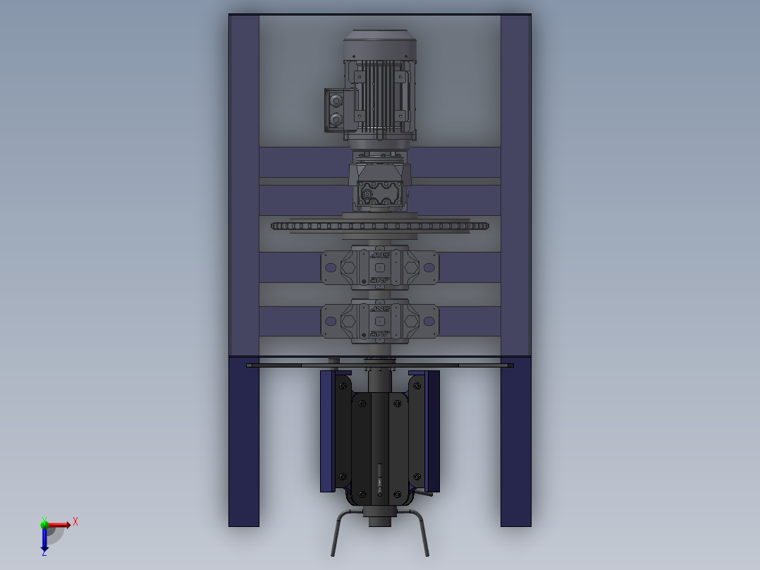 收卷／放卷机sw18俯视图