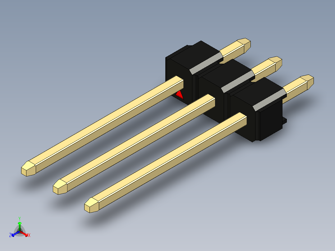 彩色公头100mil（2.54mm）系列-DS1021_black_1x03p_100mil_Type5_rev1.0