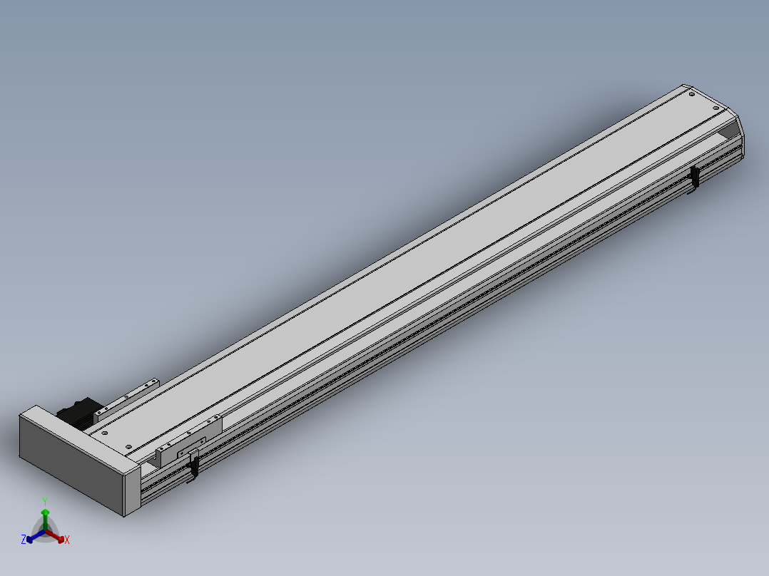 精密模组MY170-T10-1250L-BR-P40B-C4-C正等轴测图