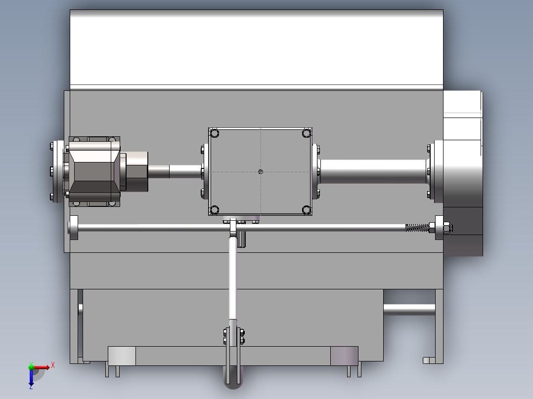 果园除草机设计-碎草机【含三维SolidWorks及9张CAD图纸】俯视图