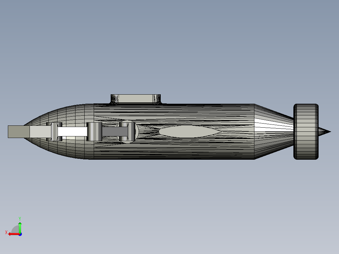 潜水器 水下机器人 (2)后视图