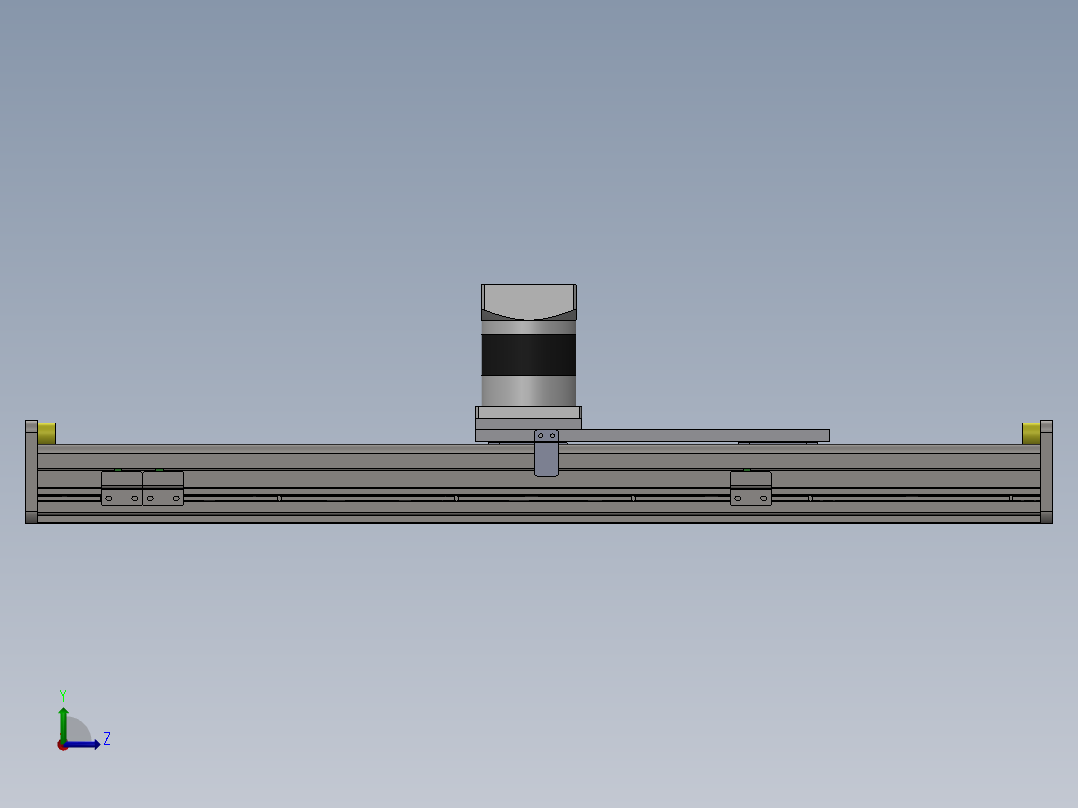 电动滑台模组ZDM175模型左视图