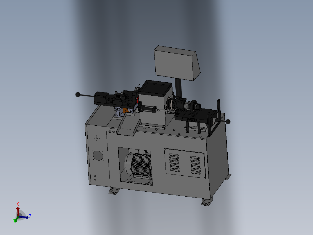 空管自动切管机三维模型
