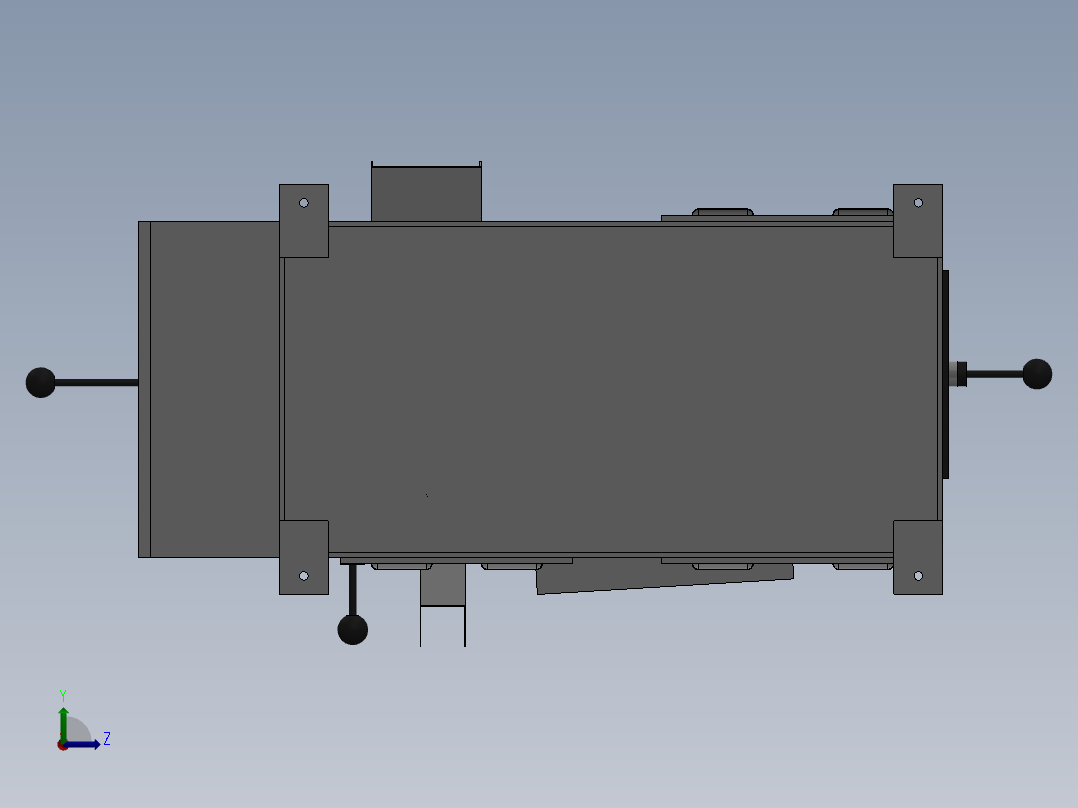 空管自动切管机三维模型左视图