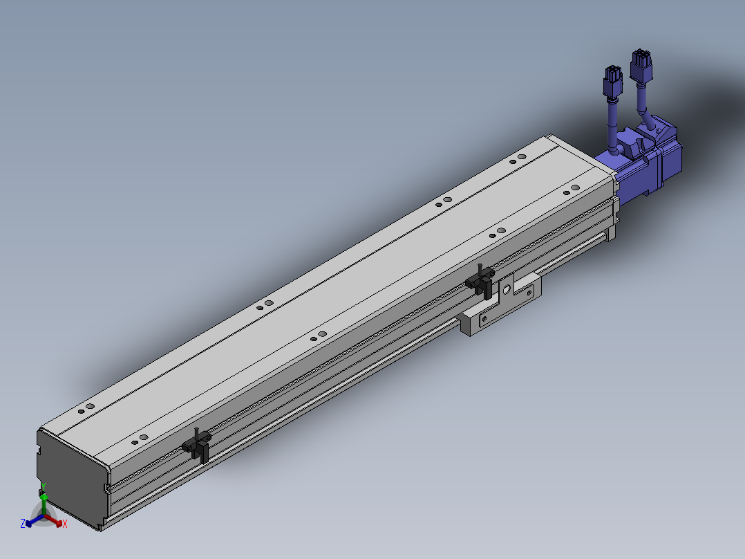 精密模组MY80S-T10-350L-P10B-BC-C4正等轴测图