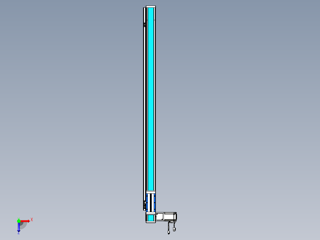 威洛博LB.GB同步带传动--欧规系列LB6A-L130-S1200-BL俯视图