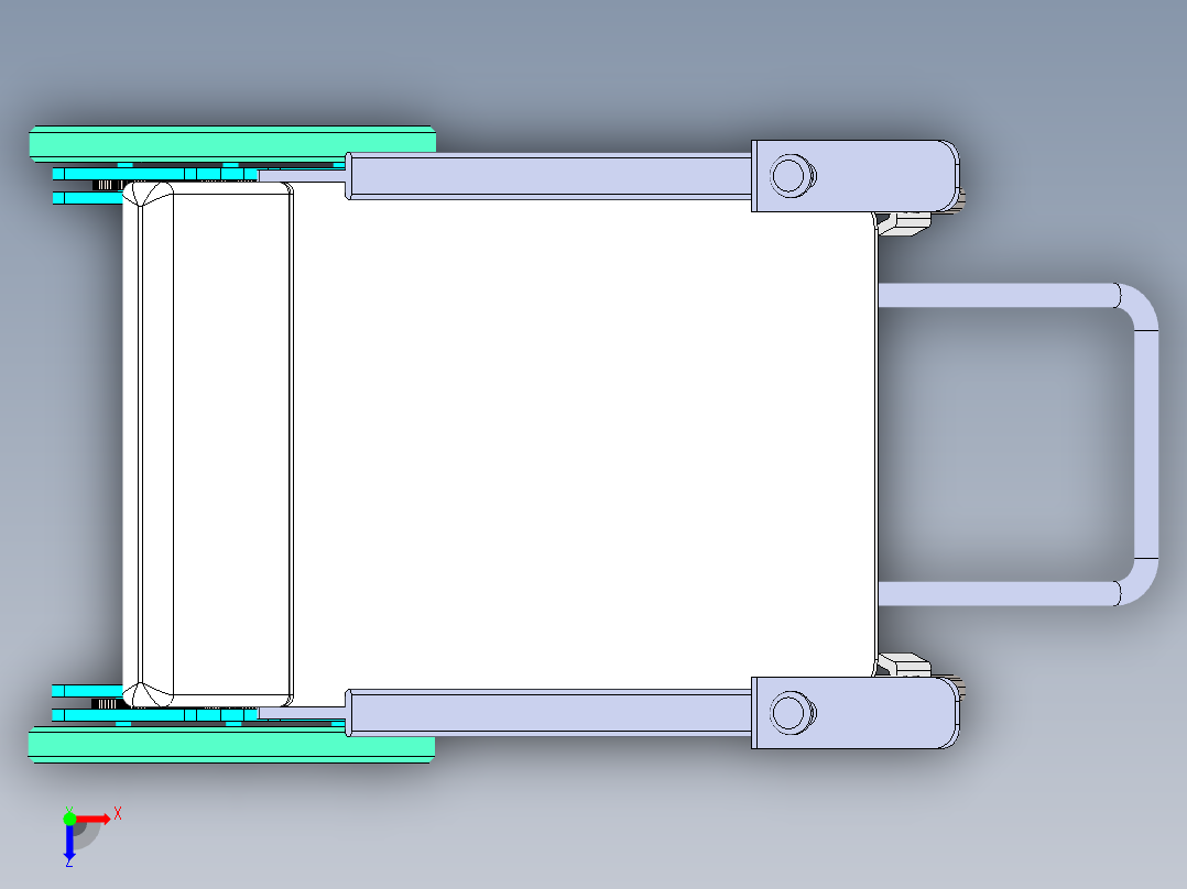 行星轮式电动爬楼轮椅10俯视图