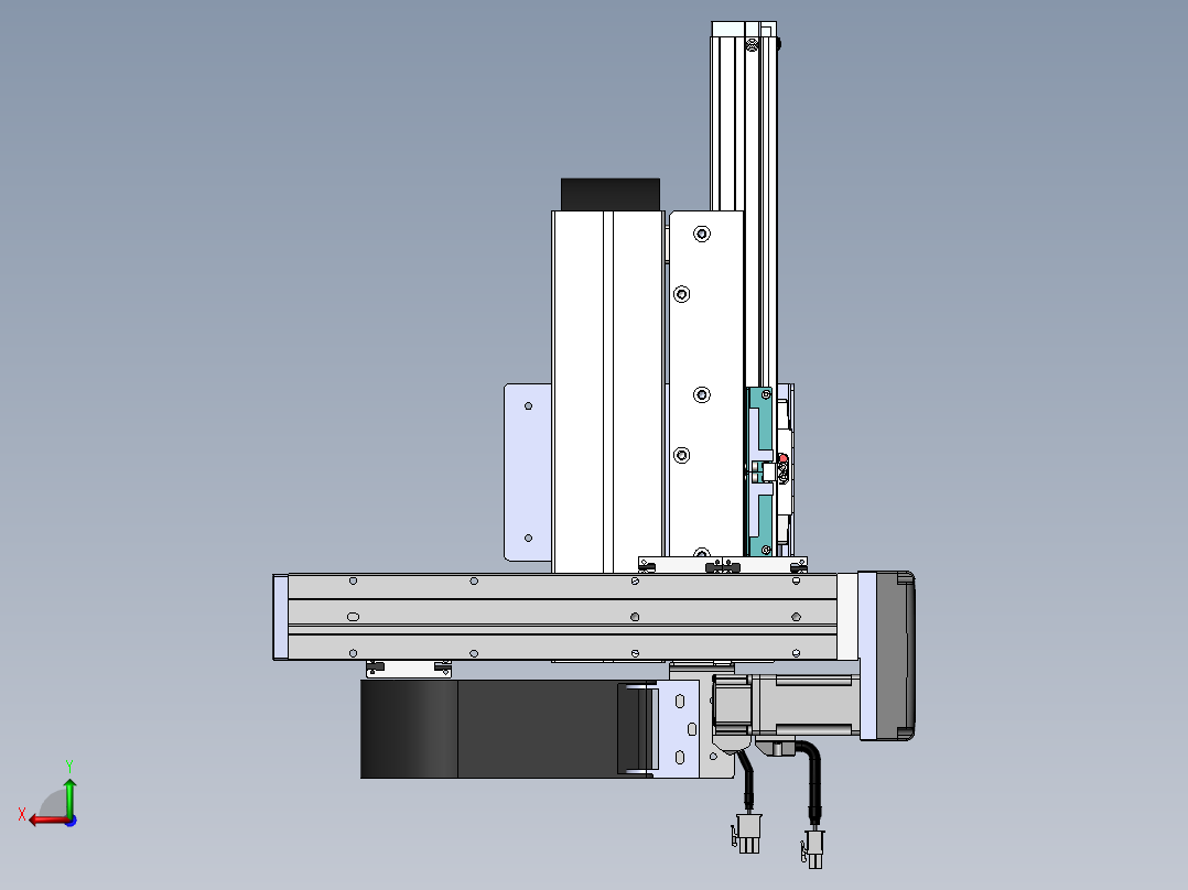 内嵌直交机械手XYG系列XYG210-A2后视图