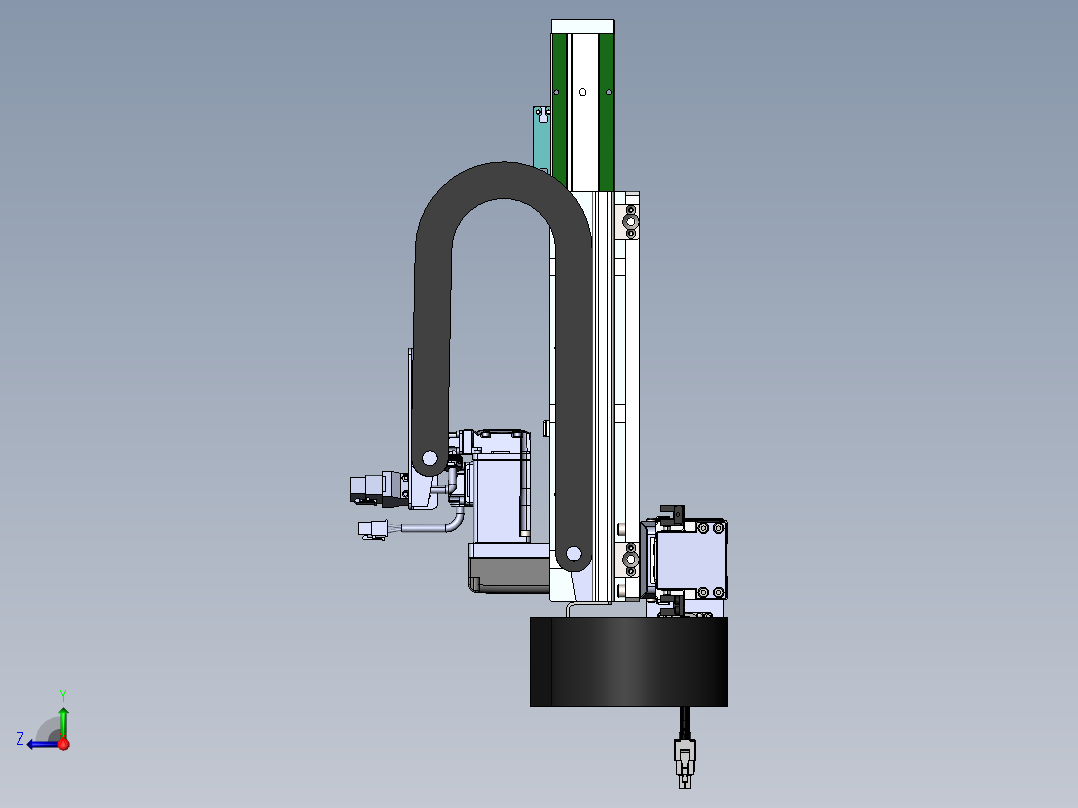 内嵌直交机械手XYG系列XYG210-A2右视图