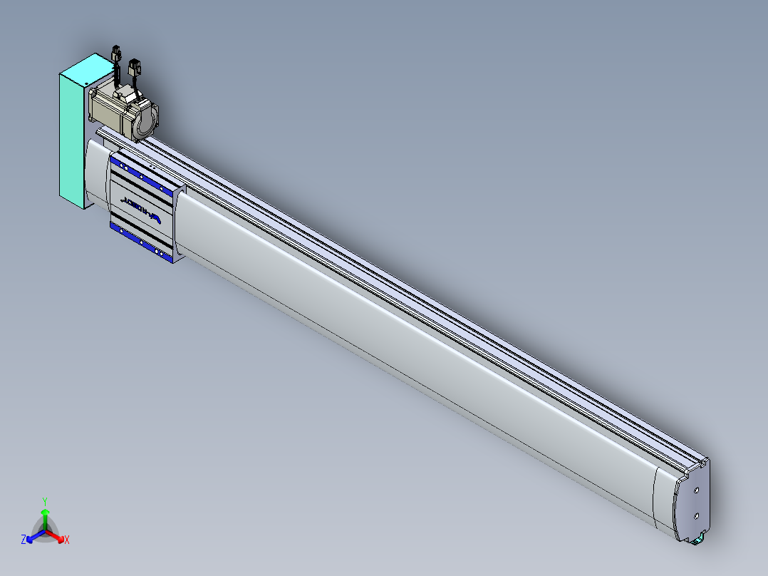 VF丝杆传动-一般环境VF14-Lxx-C-S1050-BR-ZP40-C3正等轴测图