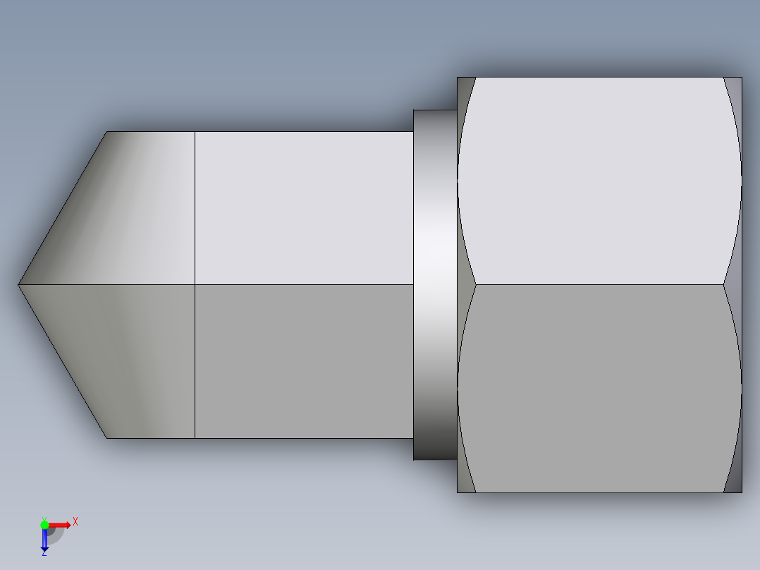卡套式工业通用硬管接头EO_Male_stud_elbow_WE12LLR71俯视图