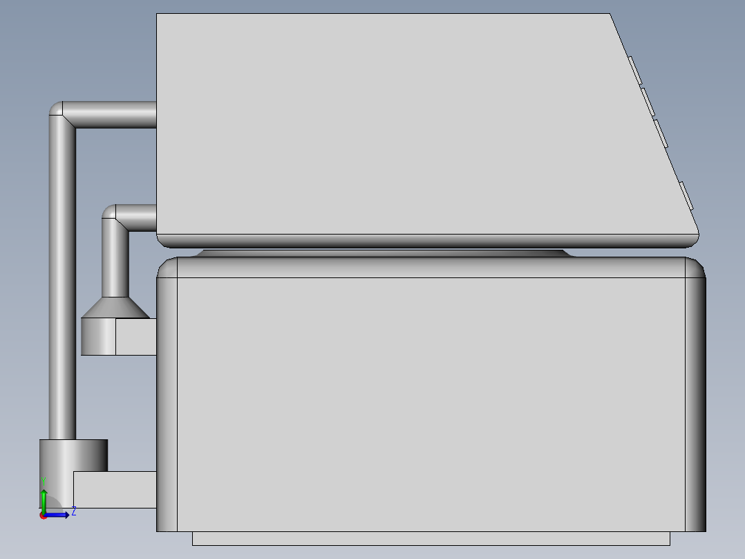 高效液相色谱仪左视图