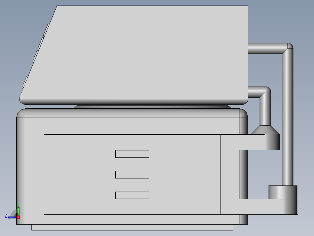 高效液相色谱仪右视图