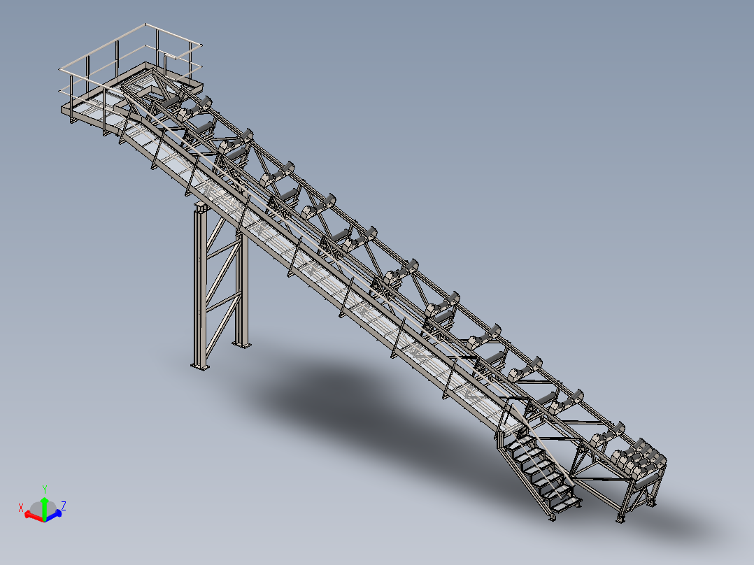 CINTA输送带<span style='color: red'>输送机</span>结构3D图纸 Solidworks设计