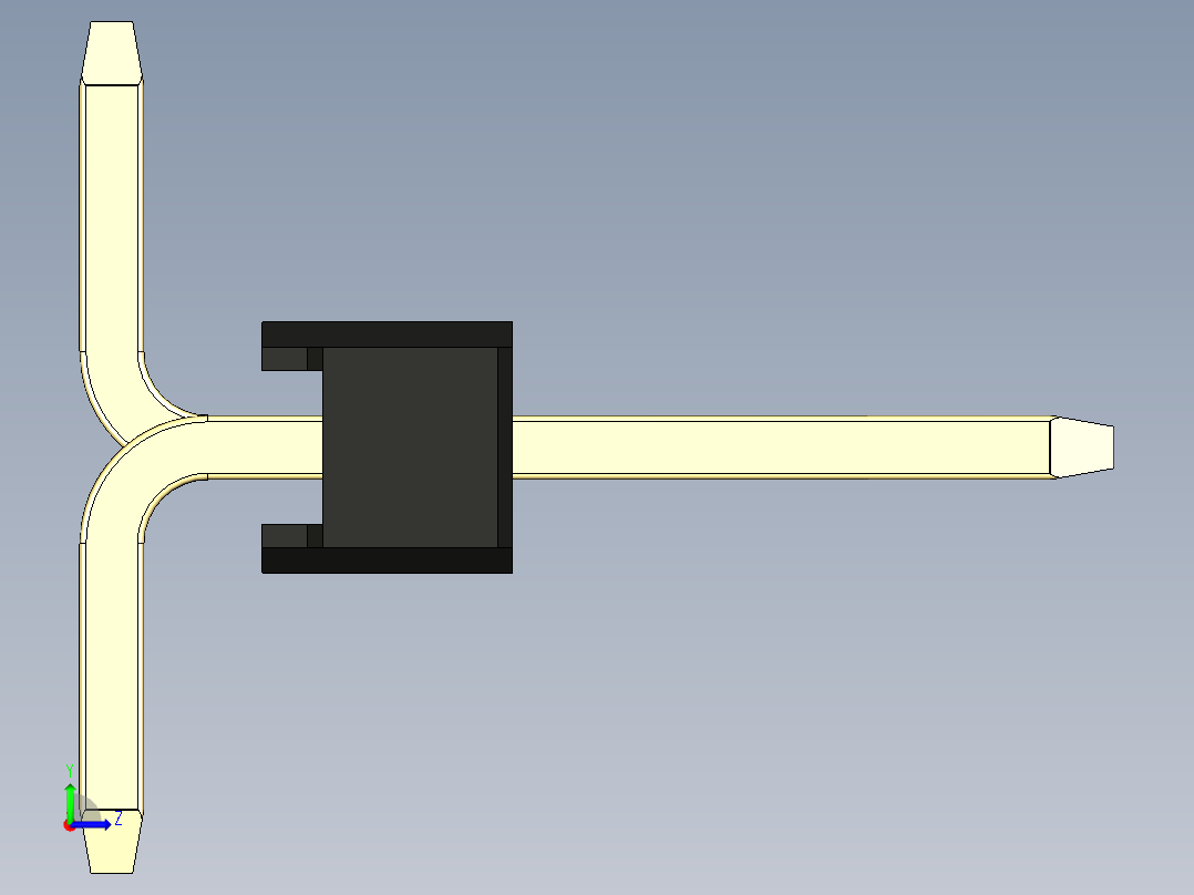 彩色公排针 100mil 2.54mm 系列-DS1022_black_08p_100mil_Type_SMT_R2_rev1.0左视图