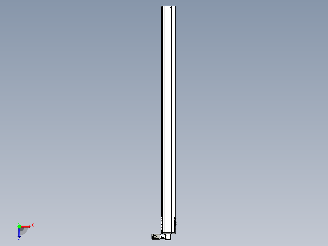 东锦同步带传动-直线滑台模组DH210B-L150-S2950-BL-P750W-C3俯视图