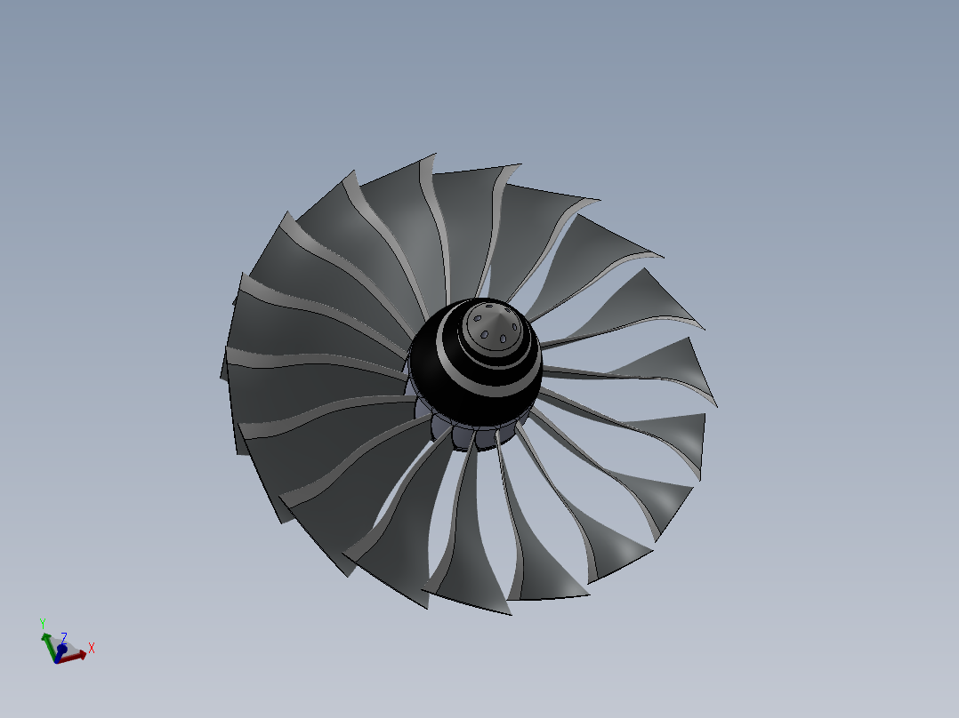 涡轮 叶片 涡扇 (44)