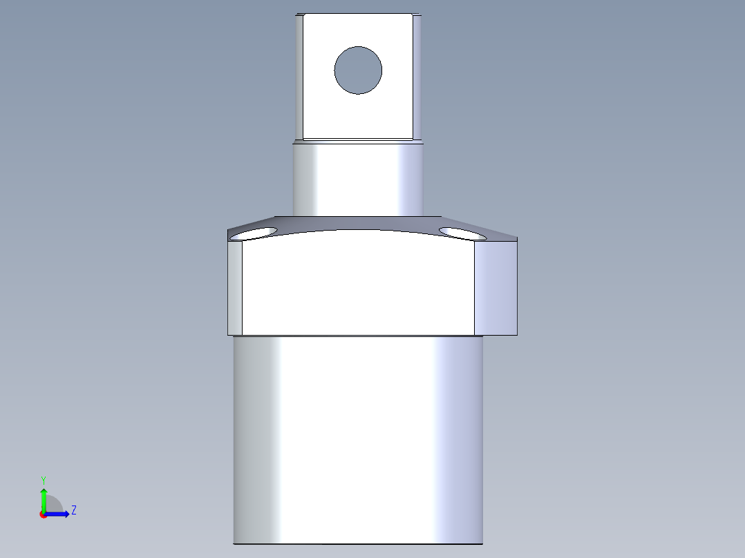 KOSMEKLG1050-Sx-P多系列多零件图纸模型左视图