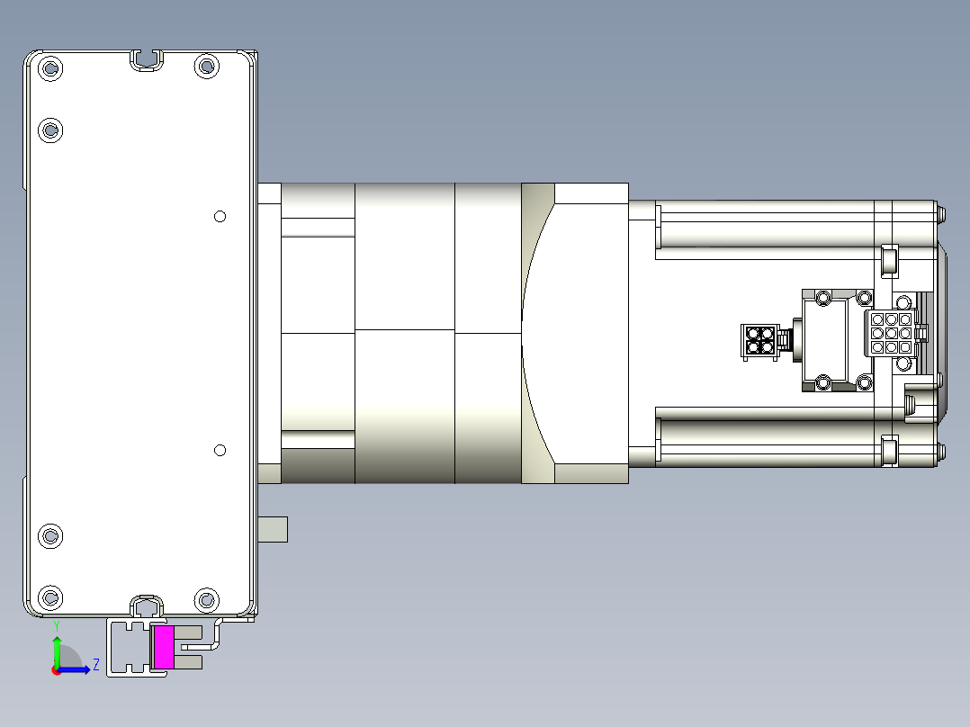 威洛博VG 系列模组VG17-L50π-S2500-BC-ZP75B-C3-K左视图