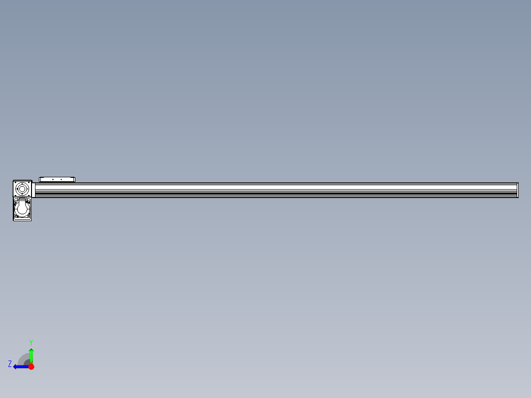 同步带全封闭直线模组TPA-HCB-105D-90-L1550-LP-C-P20-N3右视图