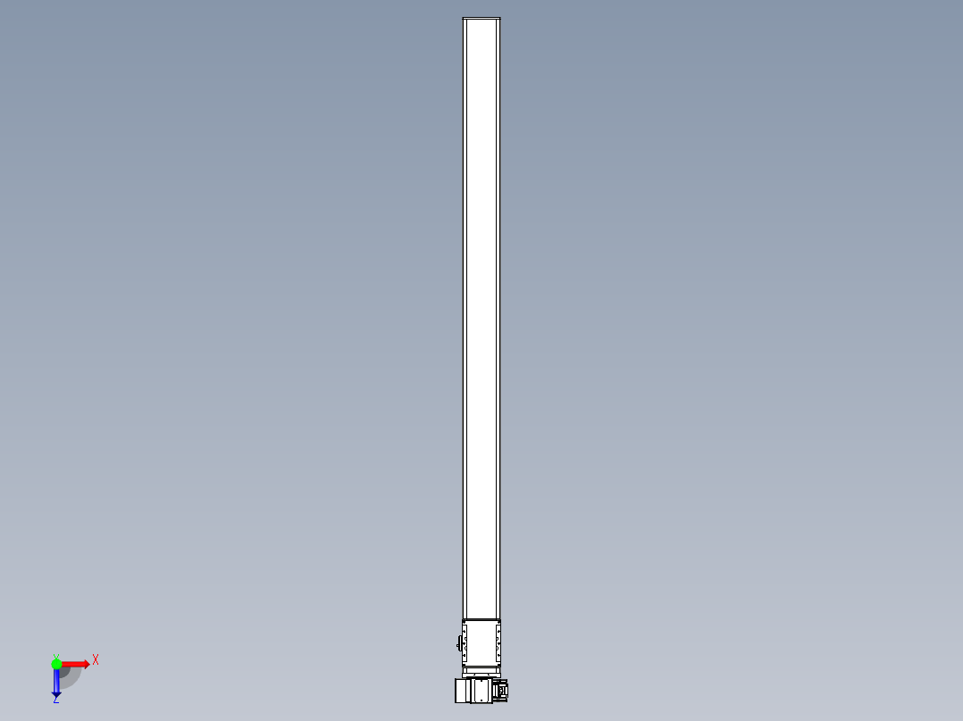 同步带全封闭直线模组TPA-HCB-105D-90-L1550-LP-C-P20-N3俯视图