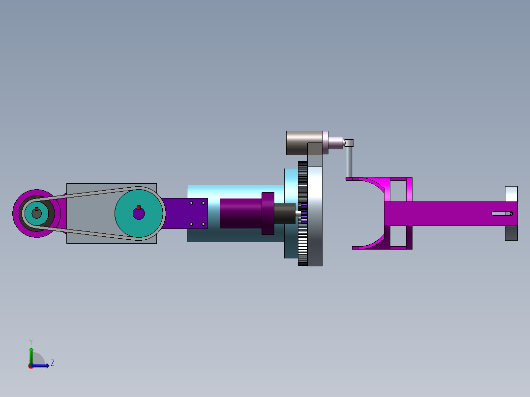 最新上肢康复机器人设计（含三维SW模型+CAD图纸+说明书）左视图
